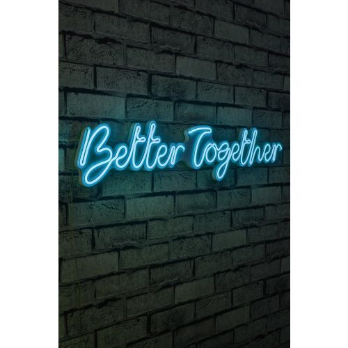 Wallity Ukrasna plastična LED rasvjeta, Better Together - Blue slika 1