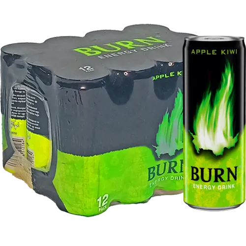 Burn Apple Kiwi gazirano bezalkoholno energetsko piće 0,25l 12/limenka XXL slika 1