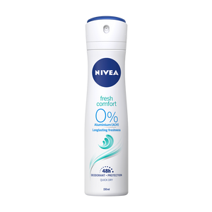 NIVEA Fresh Comfort 0% Aluminium dezodorans u spreju 150ml