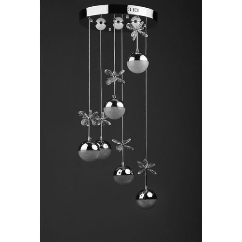 Kristal 8724-2 Chrome Chandelier slika 3