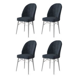 Ritim - Set stolica u antracit i bijeloj boji (4 komada)