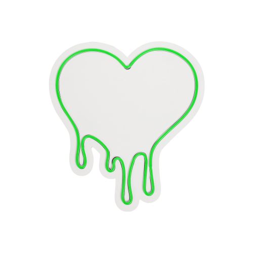 Wallity Ukrasna plastična LED rasvjeta, Melting Heart - Green slika 13