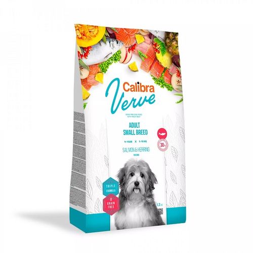 Calibra Dog Verve Grain Free Adult Small Losos & Haringa, hrana za pse 6kg slika 1
