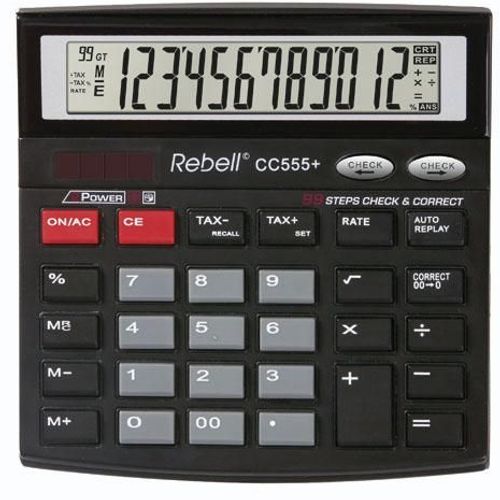 Kalkulator komercijalni Rebell CC512 black slika 2