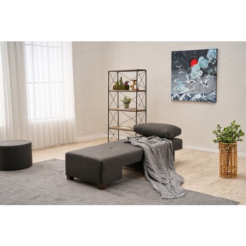 Perenna Linen Left - Anthracite Anthracite 1-Seat Sofa-Bed slika 3