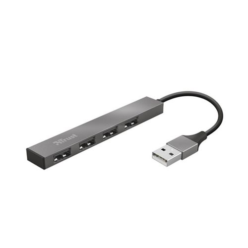 Hub TRUST HALYX USB2.0/4xUSB/Aluminjum/siva slika 1