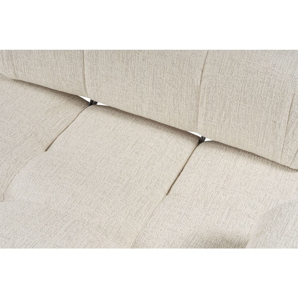 Doblo 3 Sjedala sa Pouffom (L1-O1-1R-Pouffe) - Krem Kutić Sofa slika 12