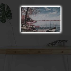 Wallity Slika dekorativna platno sa LED rasvjetom, 4570DHDACT-166