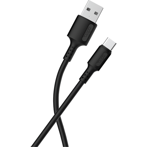 Kabel ADDA USB-200-BK, Fusion Charge+Data, USB-A na Type-C, 3.1A, Premium TPE, 1.2m, crni slika 1