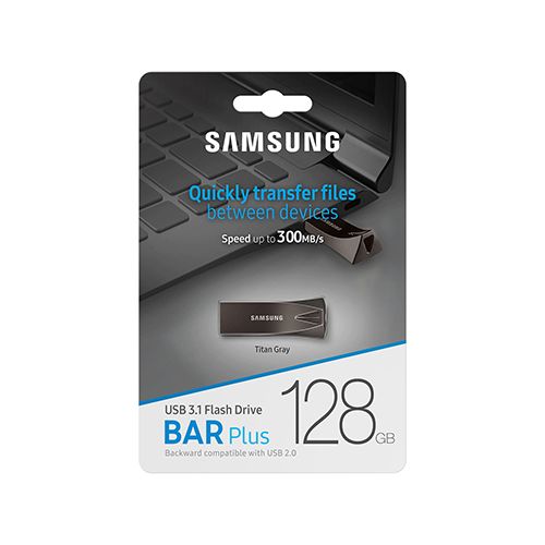 Samsung MUF-128BE4/APC 128GB USB Flash Drive, USB 3.1, BAR Plus, Read up to 400MB/s, Black slika 4