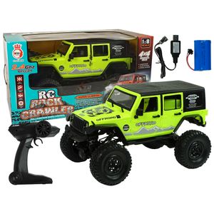 Buggy na daljinsko upravljanje Rock Crawler 2.4 GHz 4x4 sa amortizerima - zeleni