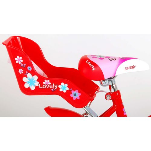 Dječji bicikl Volare Lovely 12" s dvije ručne kočnice crveno-bijeli slika 8
