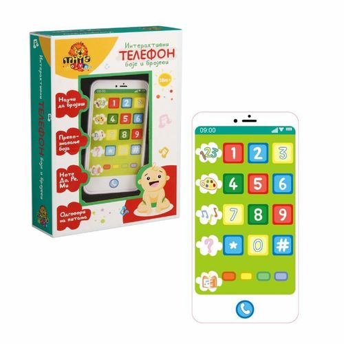 Milla Toys Interaktivni Telefon Boje I Brojevi slika 1