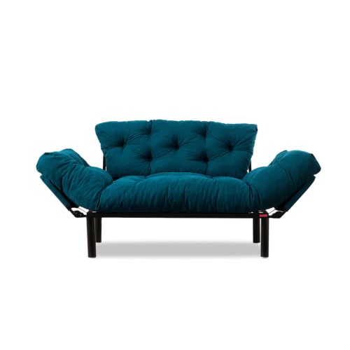 Atelier Del Sofa Nitta - Petrol Blue 2-Seat Sofa-Bed slika 15