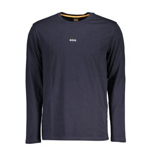 HUGO BOSS MEN'S LONG SLEEVED T-SHIRT BLUE