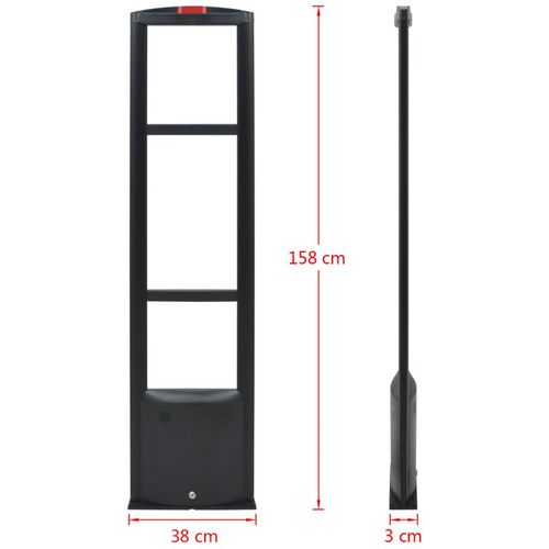 RF antenski sustav s tvrdim oznakama i skidačem 8,2 MHz crni slika 42