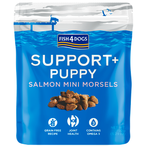 Fish4Dogs Support+ Puppy – Salmon, losos, 150 g
