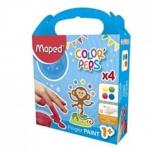 Boje za prste Maped Color' peps, set 4 boje od 80g