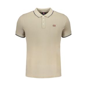 NORWAY 1963 BEIGE MEN'S SHORT SLEEVED POLO SHIRT