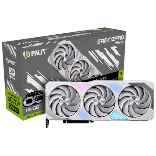 PALIT nVidia GeForce RTX 4070 Ti Super 16GB 256bit RTX4070Ti Super GamingPro WHITE OC grafička karta slika 1