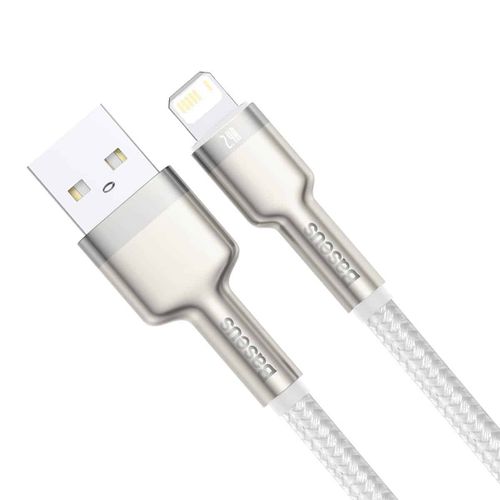 USB kabel za Lightning Baseus Cafule 2.4A 1m (bijeli) slika 2