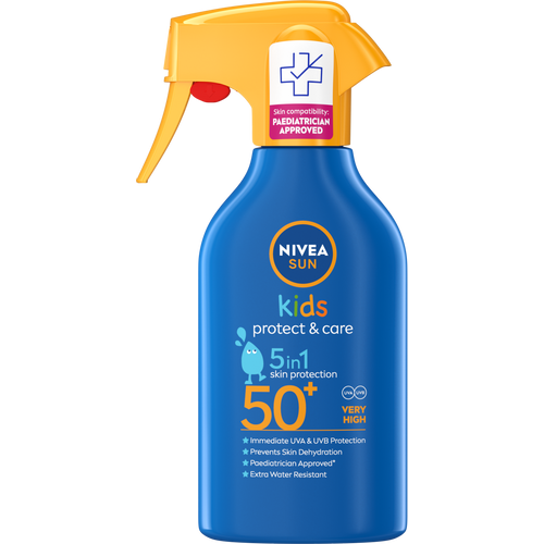 NIVEA SUN Protect & Care dječji trigger sprej za sunčanje SPF 50+, 270 ml slika 1