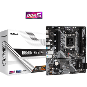 ASROCK MB B650M-H/M.2+AMD B650, AM5, 2xDDR5, 2xM.24xSATA, HDMI, DP, microATX