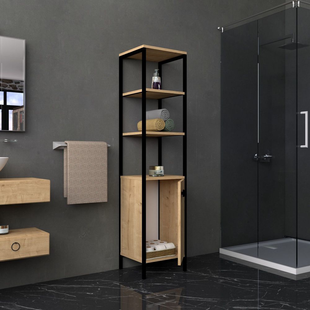 Derin Sapphire Anthracite Kupaonski Ormar slika 1
