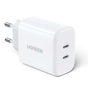 Kućni punjač UGREEN, 40W, USB-C+USB-C PD, bijeli