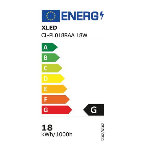 XLED CL-PL018RAA 18W 6400K Nadgradni okrugli LED panel,1580Lm,Fi212-28mm, slika 3