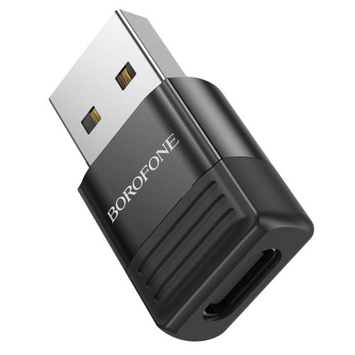 BOROFONE ADAPTER BV18 - USB NA TIP C - CRNI slika 3