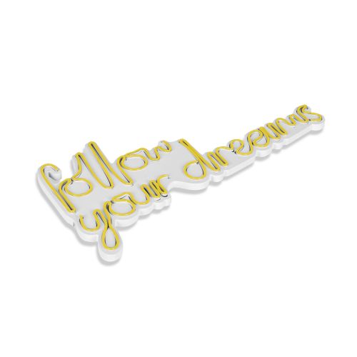 Wallity Ukrasna plastična LED rasvjeta, Follow Your Dreams - Yellow slika 14