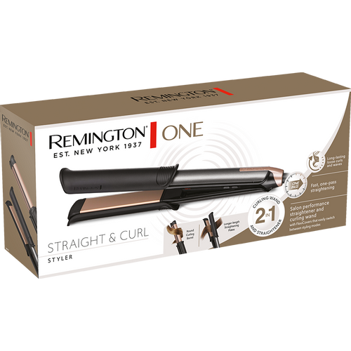 Remington uređaj za ravnanje kose ONE Straight & Curl Styler S6077 slika 3