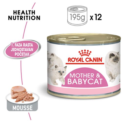 ROYAL CANIN FHN Baby Cat, konzerva za mačiće do 4 mjeseca, potpuna i uravnotežena hrana za mačke, mousse, 12x195 g slika 6