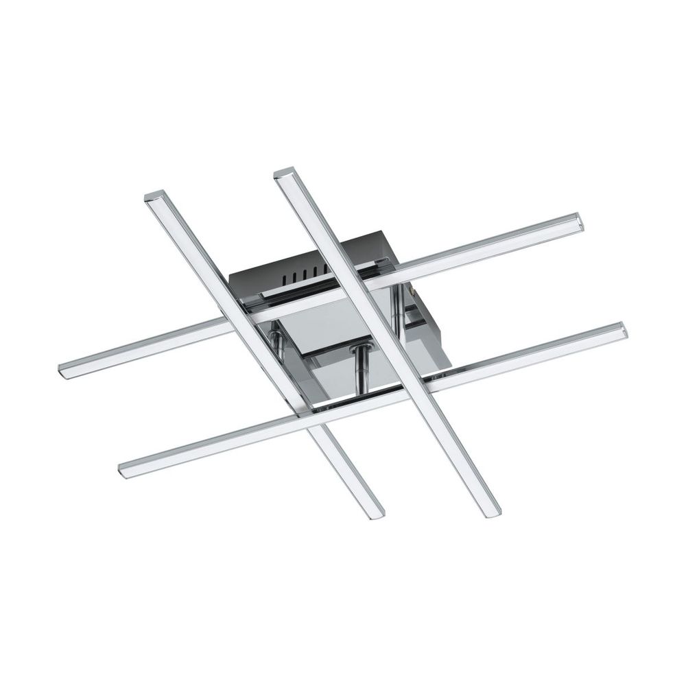 Eglo Lasana 1 Plafonjera sa LED Osvjetljenjem, 24W, D500, Aluminijum/Krom, Bijela slika 1