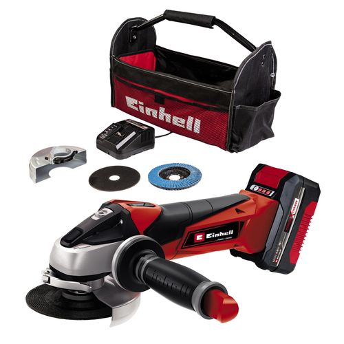 EINHELL Expert aku brusilica u setu Power X-Change TE-AG 18/115 Li Kit (1x4.0 Ah) slika 1