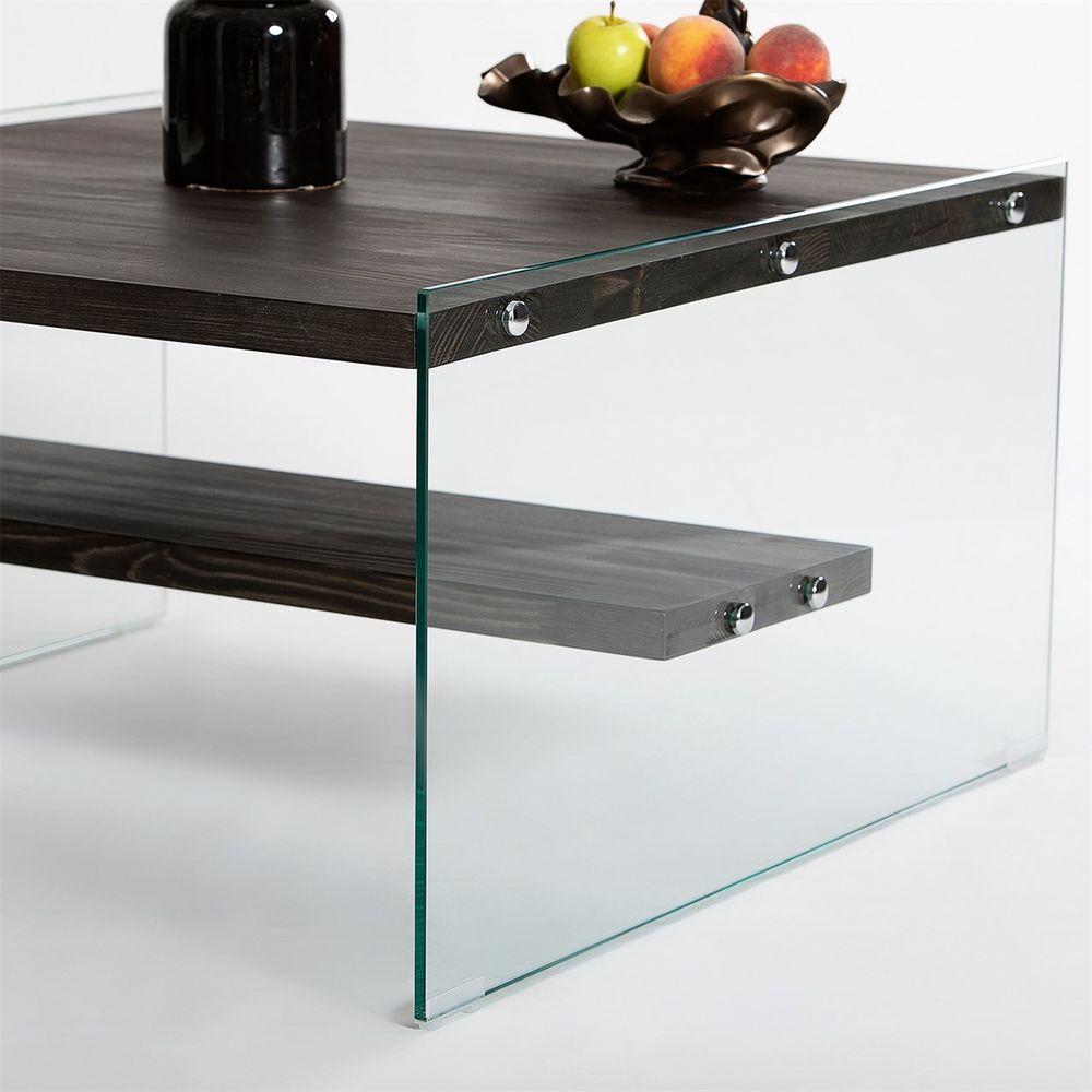 Stakleni Sto Aqua - Antracit slika 5
