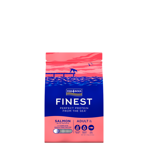 Fish4Dogs Finest Salmon, Large kibble - velike granule, losos 1.5 kg slika 1