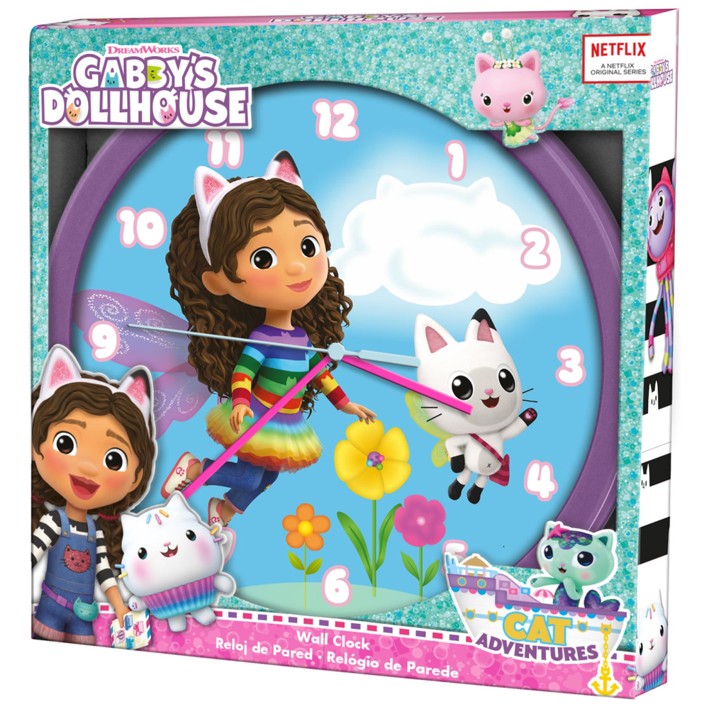 Zidni sat Gabby's Dollhouse 25 cm slika 2