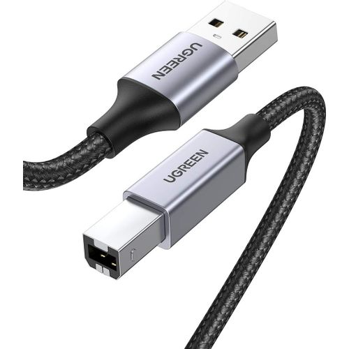 Ugreen USB 2.0 tip B printer kabel, kompatibilan s HP, Canon, Epson, Lexmark, Dell, Brother (5m) slika 1