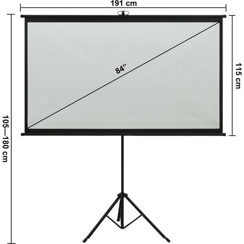 Projekcijsko platno s tronošcem 84 " 16 : 9 slika 14