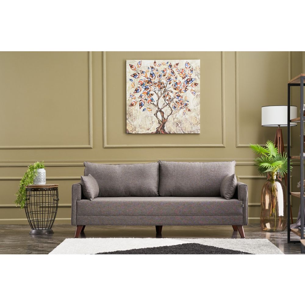 Bella Sofa za 3 Osobe - Braon slika 1