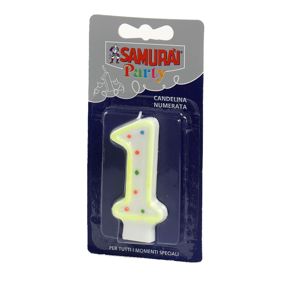Samurai rođendanska svijeća br. 1 slika 1