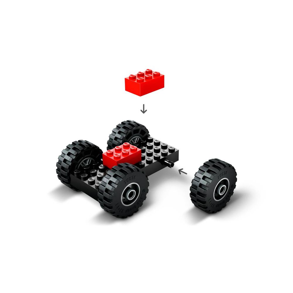 LEGO 60450 Žuti građevinski utovarivač sa točkovima slika 3