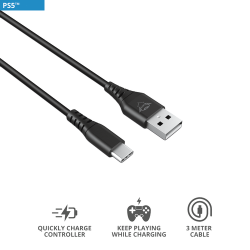 Trust gaming kabel za PS5 GXT226 Play&Charge (24168) slika 1
