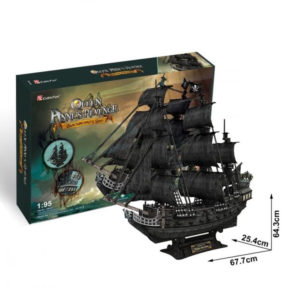CubicFun CBF240189 3D Puzzle Queen Annes Revenge T4018h slika 2