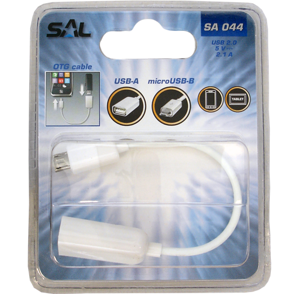 SAL USB micro OTG kabl, dužina 16 cm, USB 2.0 - SA 044 slika 2