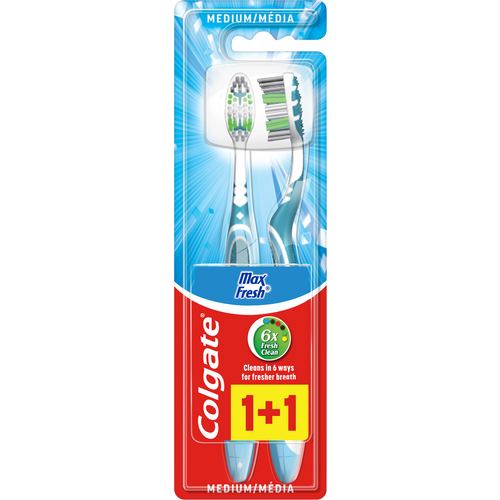 Colgate četkica za zube Max Fresh 1+1 economy pack slika 1