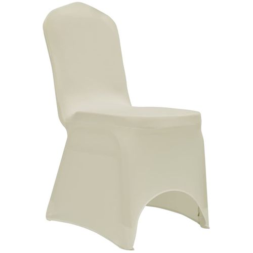 Navlake za stolice rastezljive krem 12 kom slika 3