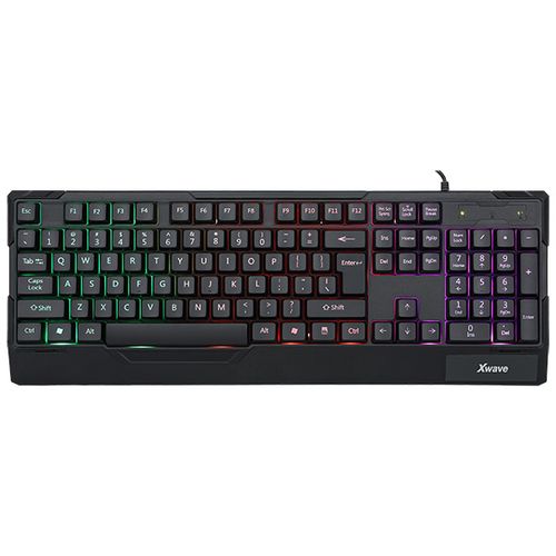 Xwave XL 01 Tastatura gejmerska sa RGB pozadinskim osvetljenjem,USA slova,crna slika 3